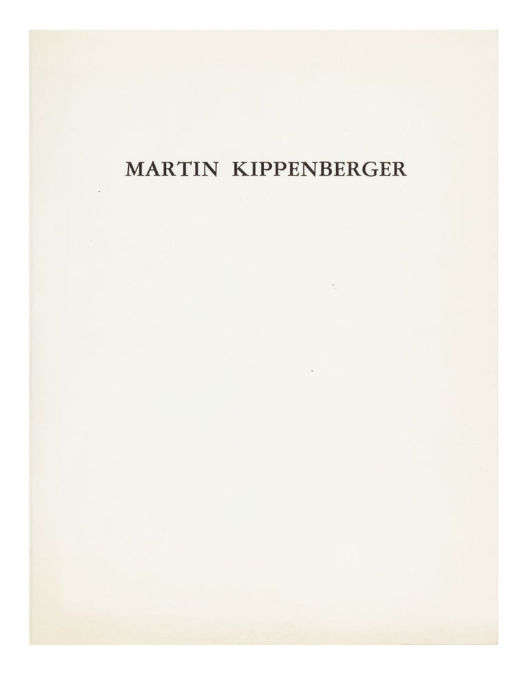 Item ID: 8488 Martin Kippenberger: New Editions. Martin KIPPENBERGER.