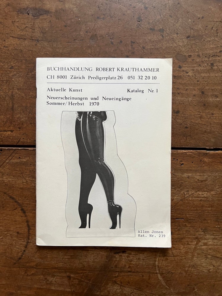 Item ID: 8550 Aktuelle Kunst, Katalog Nr. 1. BUCHHANDLUNG ROBERT KRAUTHAMMER