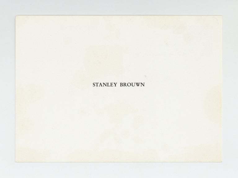 Item ID: 8613 Exhibition postcard: Stanley Brouwn Bei Konrad Fischer (17 October-14 November 1978). Stanley BROUWN.