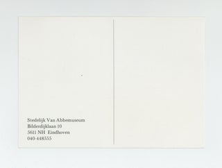 Exhibition postcard: At 20.00 P.M., 11th May 1981, IAN WILSON will be at the Van Abbemuseum for a discussion (11 May 1981).