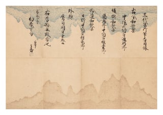 Manuscript on paper of the first three imperially commissioned waka anthologies: Kokin wakashu, SANDAISHU.
