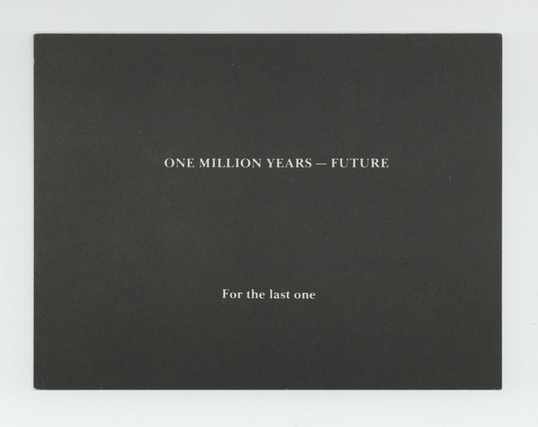 Item ID: 8712 Exhibition postcard: On Kawara: One Million Years, Bei Konrad Fischer (31...