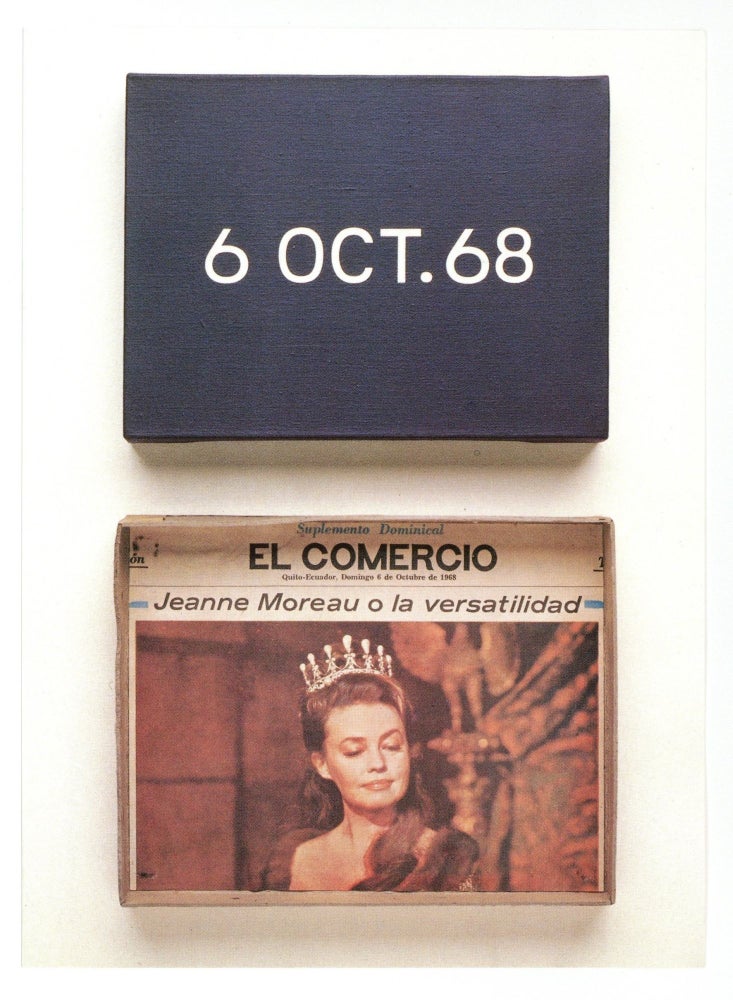 Item ID: 8736 Exhibition card: On Kawara: Date-paintings in 89 cities (11 March-10 May 1992). On KAWARA.