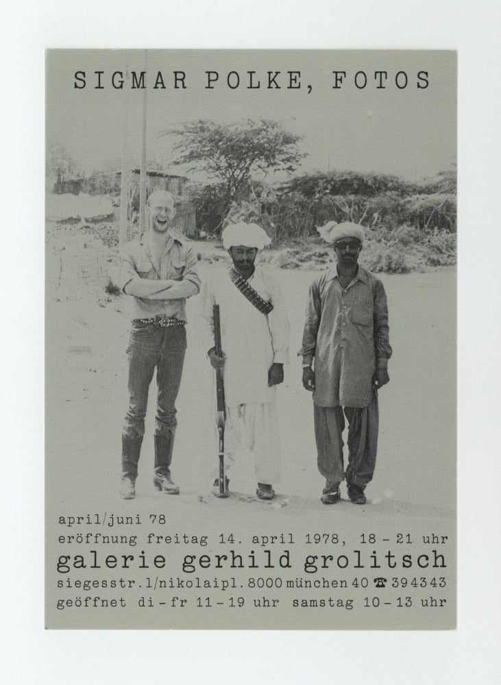 Item ID: 8797 Exhibition postcard: Sigmar Polke, Fotos (April-June 1978, opens 14 April). Sigmar POLKE.