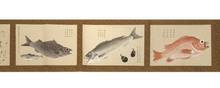Illustrated scroll on paper, with six well-executed paintings, each measuring 203 x 288 mm., of. JAPANESE MATERIA MEDICA.
