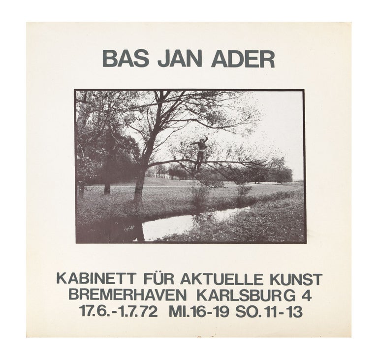 Item ID: 8865 Poster: Bas Jan Ader, Kabinett für aktuelle Kunst (17 June-1 July 1972)....