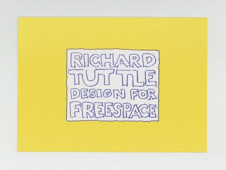 Item ID: 9000 Exhibition postcard: Richard Tuttle: Design for Freespace (9 June-15 July...