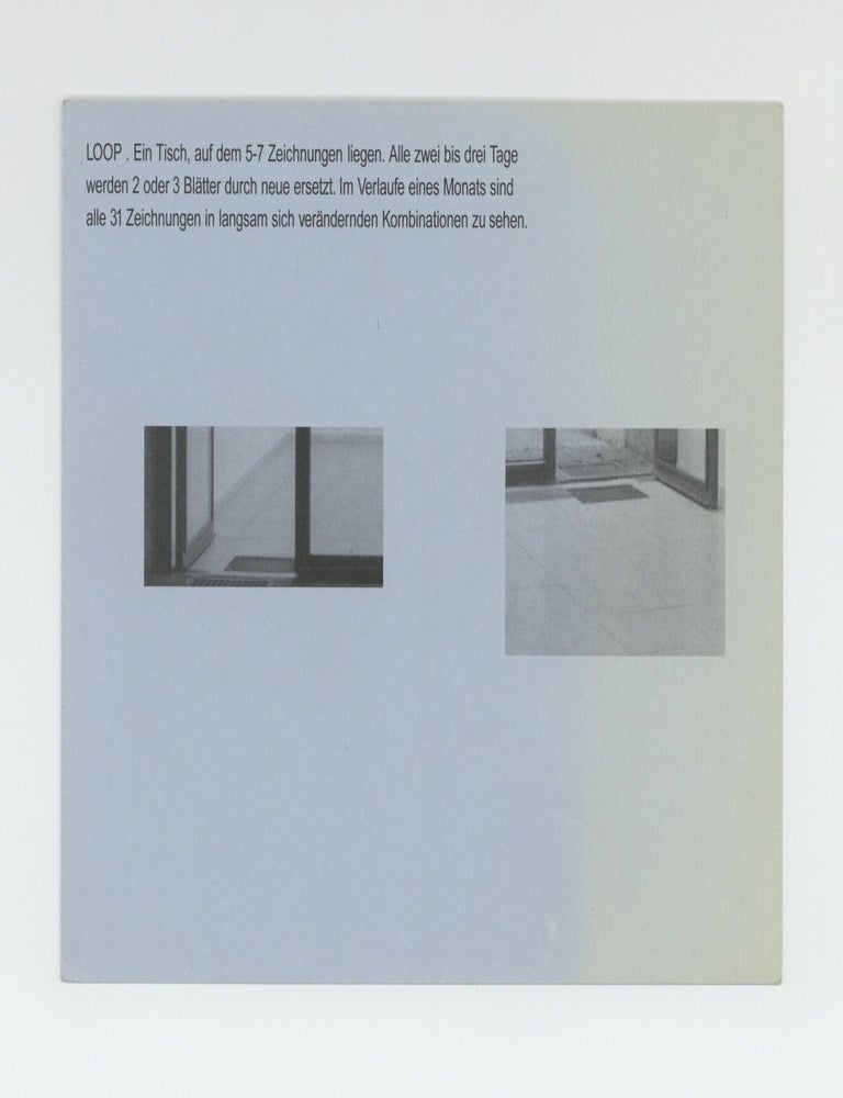 Item ID: 9002 Exhibition postcard: Silvia Bächli (20 May-18 June 2000). Silvia BACHLI