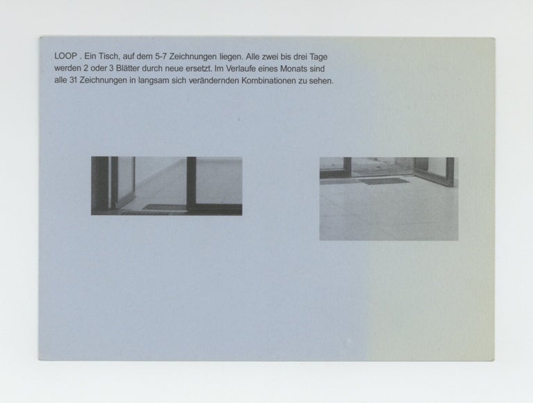 Item ID: 9002 Exhibition postcard: Silvia Bächli (20 May-18 June 2000). Silvia BACHLI