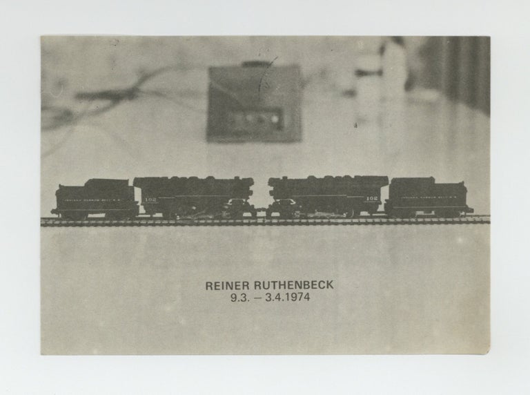 Item ID: 9278 Exhibition postcard: Reiner Ruthenbeck (9 March-3 April 1974). Reiner...