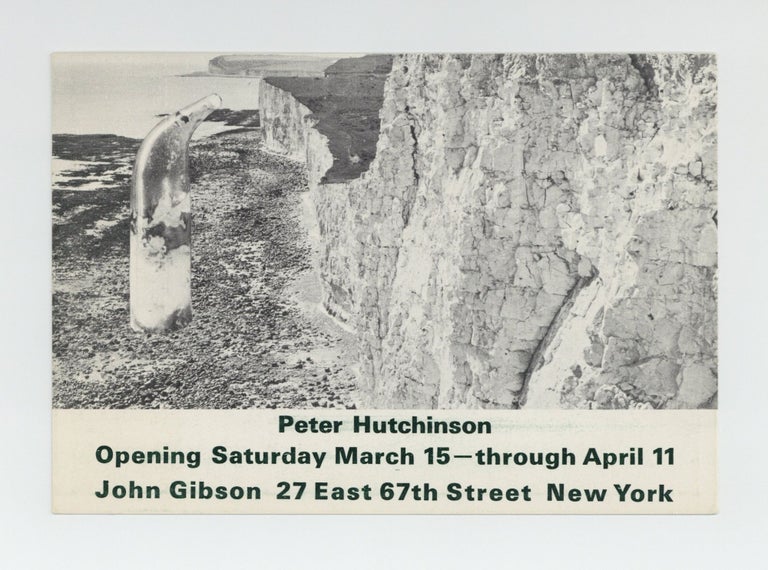 Item ID: 9284 Exhibition card: Peter Hutchinson (15 March-11 April [1969]). Peter HUTCHINSON