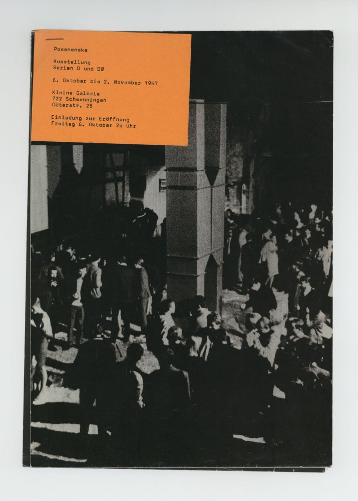 Item ID: 9371 Posenenske: Ausstellung Serien D und DW (6 October-2 November 1967). Charlotte...
