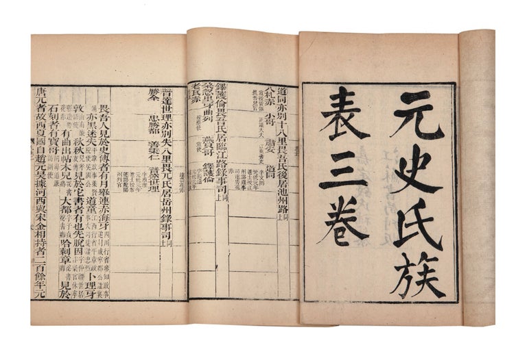 Item ID: 9480 Yuan shi shi zu biao 元史氏族表 [Tables of the Clans in the History...