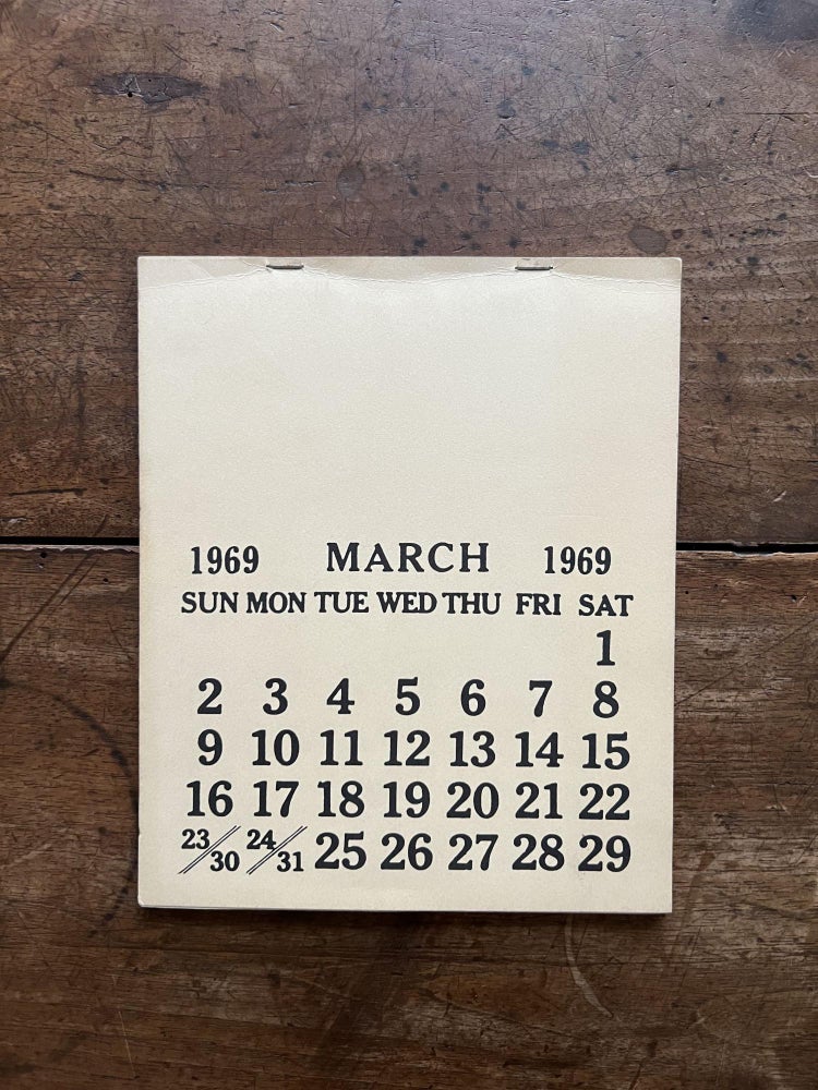 Item ID: 9482 March 1969 [One Month]. Seth SIEGELAUB, curator