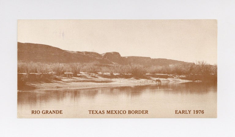 Item ID: 9548 Exhibition postcard: Hamish Fulton: Rio Grande, Texas Mexico Border, Early 1976 (opens 24 January 1976). Hamish FULTON.