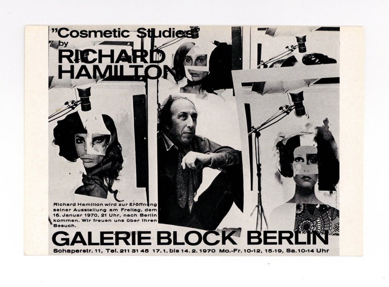 Item ID: 9569 Exhibition card: ”Cosmetic Studies” by Richard Hamilton (17 January-14...
