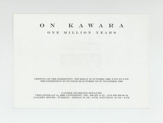 Exhibition card: On Kawara: One Million Years (22 October-27 November 1999).