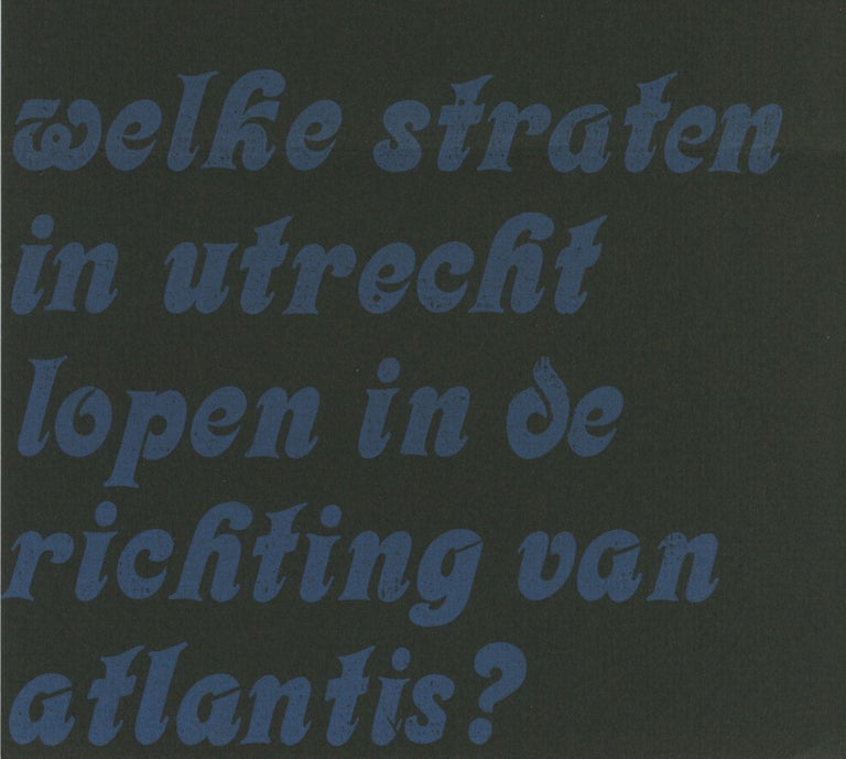 Item ID: 9600 Exhibition announcement: ATLANTIS: stanley brouwn (12 June-3 July [1970]). Stanley BROUWN.