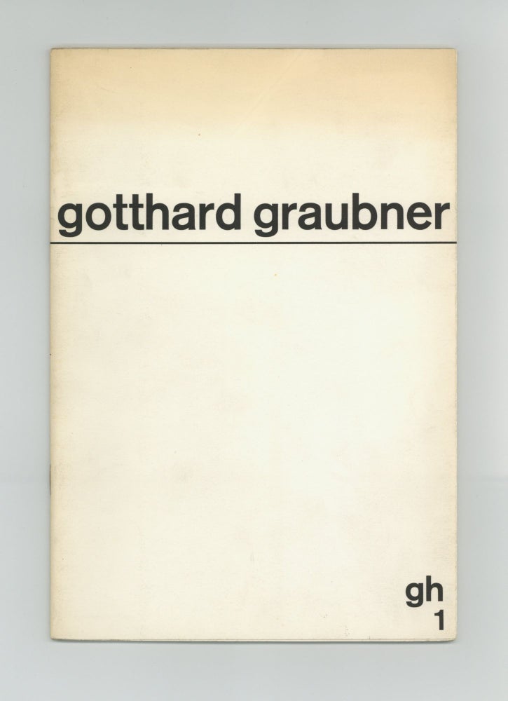 Item ID: 9663 gotthard graubner [gh 1] (19 November-11 December 1965). Gotthard GRAUBNER