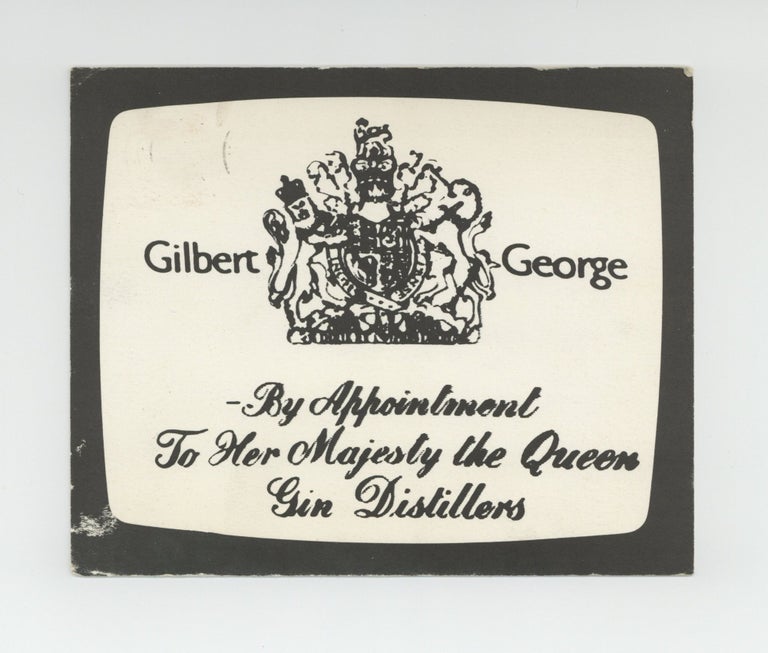 Item ID: 9677 Exhibition postcard: Gilbert & George (opens 19 September [1972]). GILBERT,...