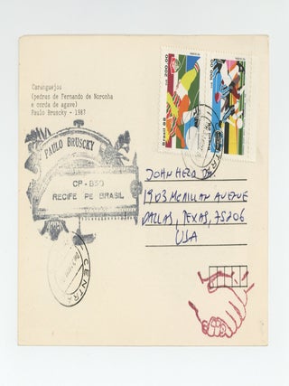 Artist&rsquo;s postcard: Caranguejos (pedras de Fernando de Noronha e corda de agave).