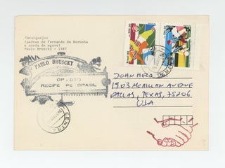 Artist’s postcard: Caranguejos (pedras de Fernando de Noronha e corda de agave).
