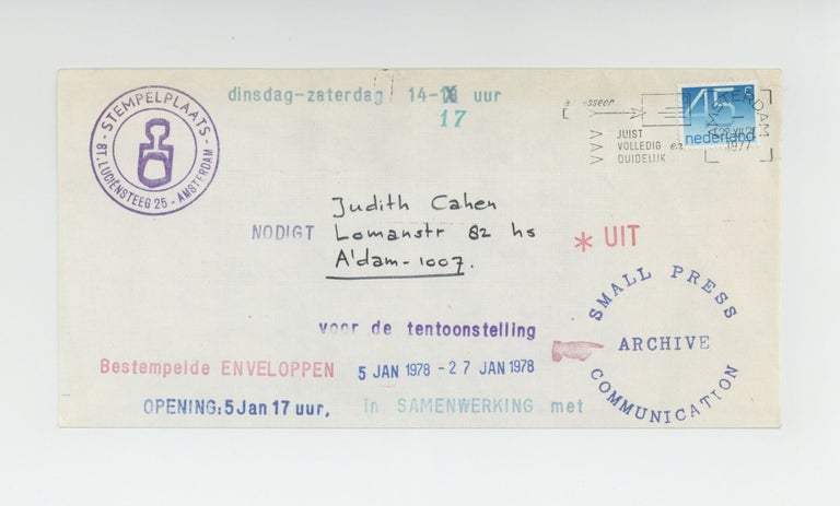 Item ID: 9785 A collection of 34 exhibition invitations sent out by the Amsterdam artist-run...