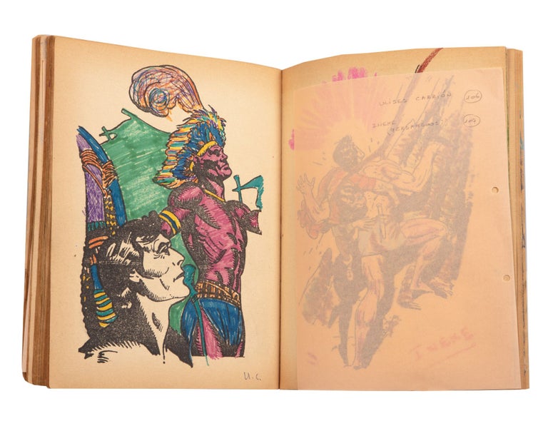 Item ID: 9786 A coloring book, Tarzan kleurboek, employed by Carrión as a guest book in...