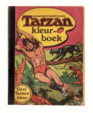 A coloring book, Tarzan kleurboek, employed by Carrión as a guest book in which over 100 friends, acquaintances, and collaborators each colored a page (ca. 180 are hand-illustrated) in their distinct and visually striking ways.