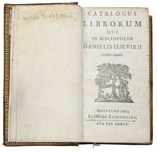 Catalogus Librorum qui in Bibliopolio Danielis Elsevirii venales extant.