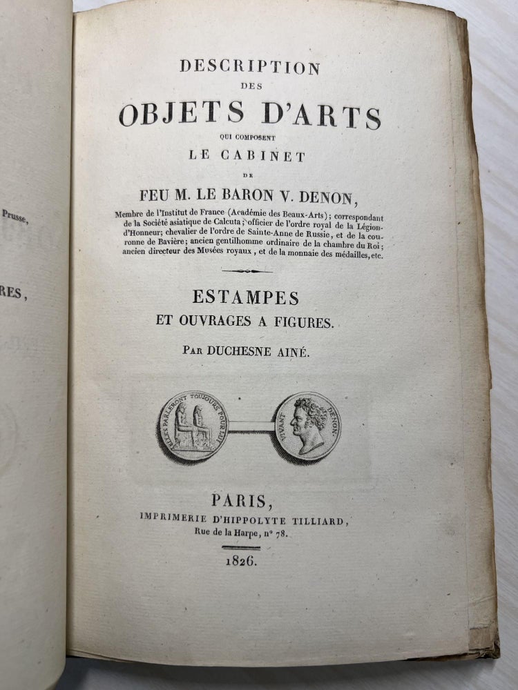 Item ID: 9975 Description des Objets d’arts qui composent le Cabinet de…[12 February 1827 &...